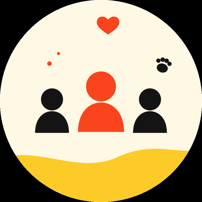Tres personas y un corazón: el equipo de Bichilab